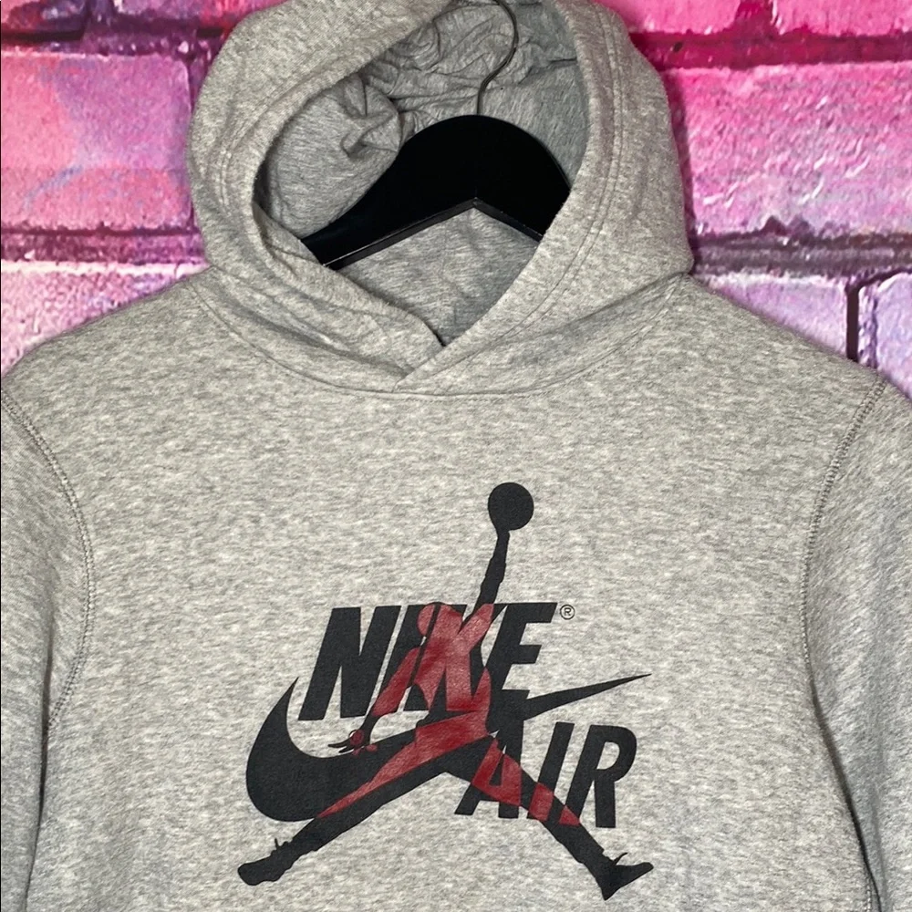 Nike Air Gray Hoodie Large Kids